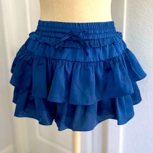 Apricot Lane NWT Day + Moon Blue Ruffle Skort
